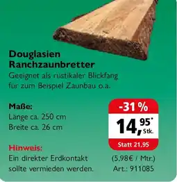 Holz Possling Douglasien Ranchzaunbretter Angebot