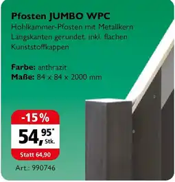 Holz Possling Pfosten JUMBO WPC Angebot