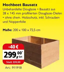 Holz Possling Hochbeet Bausatz Angebot