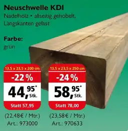 Holz Possling Neuschwelle KDI Angebot