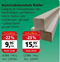 Holz Possling Konstruktionsholz Kiefer Angebot