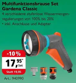 Holz Possling Multifunktionsbrause Set Gardena Classic Angebot