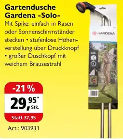 Holz Possling Gartendusche Gardena Solo Angebot