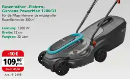 Holz Possling Rasenmäher Elektro Gardena PowerMax 1200/32 Angebot