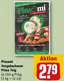 REWE Pinsami Vorgebackener Pinsa Teig Angebot