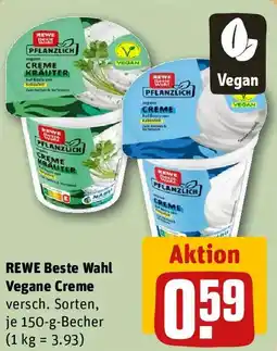 REWE REWE Beste Wahl Vegane Creme Angebot