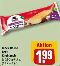 REWE Block House Brot Knoblauch Angebot