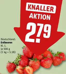 REWE Erdbeeren Angebot