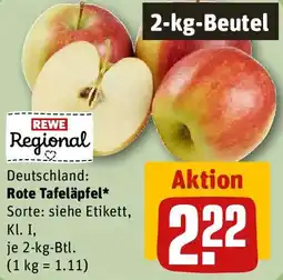 REWE Rote Tafeläpfel Angebot