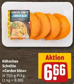 REWE Hähnchen Schnitte Cordon bleu Angebot
