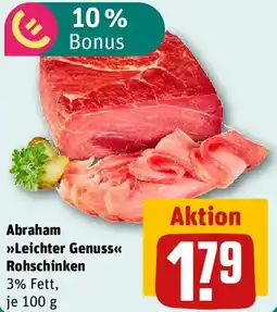 REWE Abraham Leichter Genuss Rohschinken Angebot