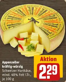 REWE Appenzeller kräftig-würzig Angebot