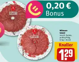 REWE Wiltmann Salami Angebot