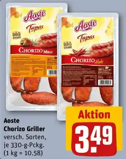 REWE Aoste Chorizo Griller Angebot