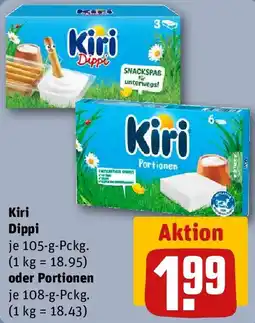 REWE Kiri Dippi oder Portionen Angebot