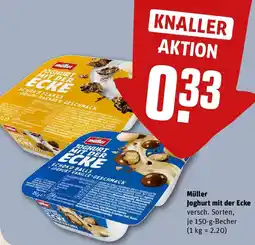 REWE Müller Joghurt mit der Ecke Angebot