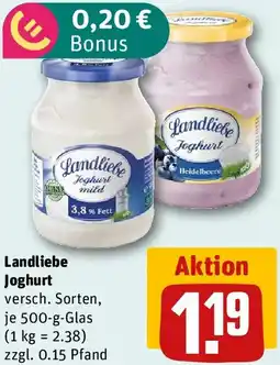 REWE Landliebe Joghurt Angebot