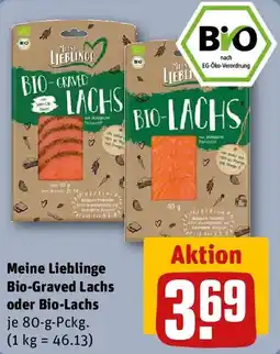 REWE Meine Lieblinge Bio-Graved Lachs oder Bio-Lachs Angebot