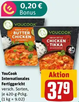 REWE YouCook Internationales Fertiggericht Angebot