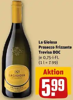 REWE La Gioiosa Prosecco Frizzante Treviso DOC Angebot