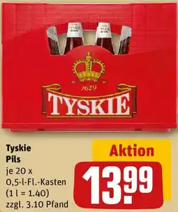 REWE Tyskie Pils Angebot