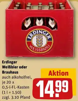 REWE Erdinger Weißbier oder Brauhaus Angebot