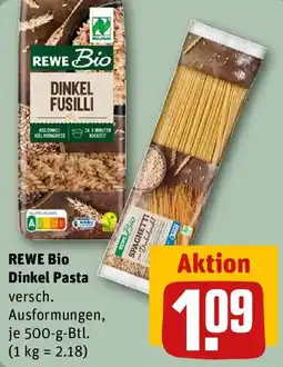 REWE REWE Bio Dinkel Pasta Angebot