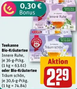 REWE Teekanne Bio-Kräutertee oder Bio-Kräutertee Angebot