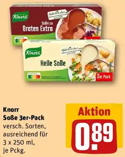 REWE Knorr Soße 3er-Pack Angebot
