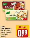 REWE Knorr Soße 3er-Pack Angebot