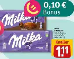 REWE Milka Schokolade Angebot