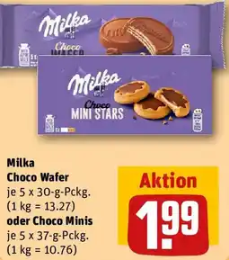 REWE Milka Choco Wafer oder Choco Minis Angebot