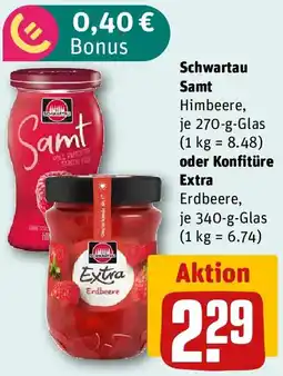REWE Schwartau Samt oder Konfitüre Extra Angebot