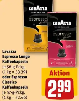 REWE Lavazza Espresso Lungo Kaffeekapseln oder Espresso Classico Kaffeekapseln Angebot