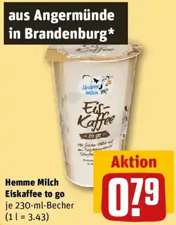 REWE Hemme Milch Eiskaffee to go Angebot