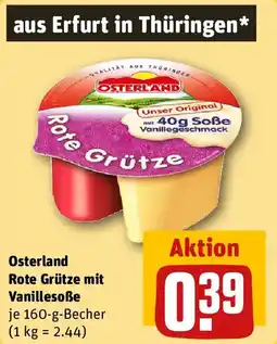 REWE Osterland Rote Grütze mit Vanillesoße Angebot