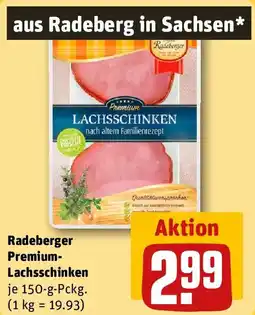 REWE Radeberger Premium Lachsschinken Angebot