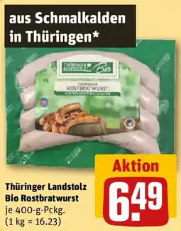 REWE Thüringer Landstolz Bio Rostbratwurst Angebot