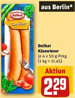 REWE Delikat Käsewiener Angebot
