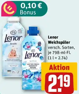 REWE Lenor Weichspüler Angebot