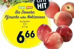 CITTI Markt Bio Demeter Pfirsiche oder Nektarinen Angebot
