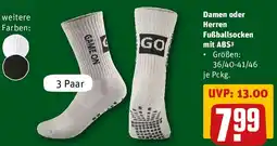 REWE Damen oder Herren Fußballsocken mit ABS Angebot