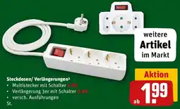 REWE Steckdosen/ Verlängerungen Angebot
