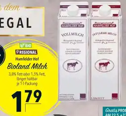 CITTI Markt Hamfelder Hof Bioland Milch Angebot