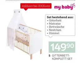 XXXLutz My baby lou gitterbett-komplett-set „honey“ Angebot