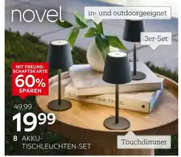 XXXLutz Novel led-akku-tischleuchten-set Angebot