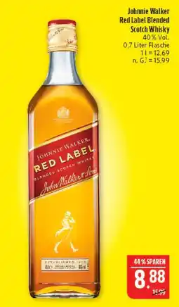 Marktkauf Johnnie walker red label blended scotch whisky Angebot