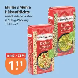 V Markt Müller's mühle hülsenfrüchte Angebot