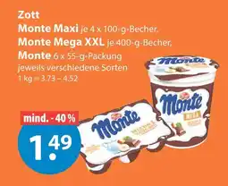V Markt Zott monte maxi Angebot