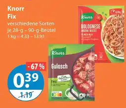 V Markt Knorr fix bolognese Angebot